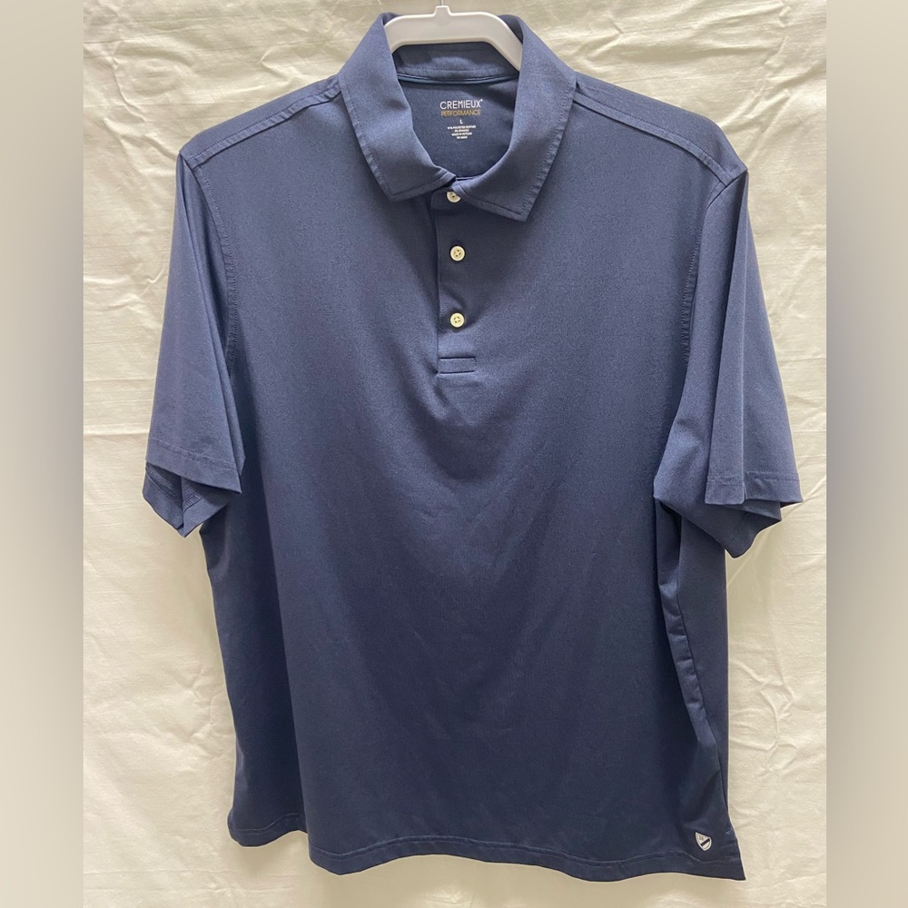 Cremieux men’s blue polo shirt